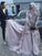 Long Sleeves A-Line/Princess Sweep/Brush Scoop Train Applique Tulle Muslim Dresses