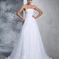 Strapless Sleeveless Gown Ball Applique Long Net Wedding Dresses