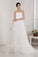 Sleeveless Sweetheart A-Line/Princess Applique Beading Long Net Wedding Dresses