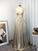 Halter Sleeveless A-Line/Princess Ruffles Floor-Length Dresses
