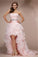 Sleeveless Sweetheart High Low A-Line/Princess Beading Organza Dresses