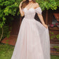 Off-the-Shoulder Sleeves Short A-Line/Princess Ruched Sweep/Brush Train Dresses