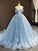 Applique Off-the-Shoulder Ball Sleeveless Gown Tulle Sweep/Brush Train Dresses