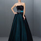 Ball Long Woven Feathers/Fur Sleeveless Strapless Gown Elastic Satin Quinceanera Dresses