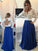 Chiffon Sleeves Long A-Line/Princess V-neck Floor-Length Pearl Dresses