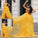Tulle A-Line/Princess Ruffles V-neck Sleeveless Asymmetrical Dresses