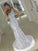 One-Shoulder Sheath/Column Sleeveless Floor-Length Ruffles Sequins Dresses