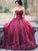 Gown Ball Sleeveless Sweetheart Applique Floor-Length Tulle Dresses