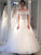 Gown Tulle Ball Sleeves Short Off-the-Shoulder Floor-Length Wedding Dresses