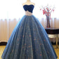 Sweetheart Ball Sleeveless Floor-Length Gown Beading Net Dresses
