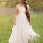 Sleeveless Tulle Sequin Scoop Floor-Length A-Line/Princess Flower Girl Dresses