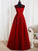 Sleeveless A-Line/Princess Scoop Floor-Length Tulle Beading Dresses