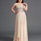 Chiffon Rhinestone Long Sleeveless A-Line/Princess Sweetheart Plus Size Dresses