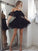 Off-the-Shoulder A-Line/Princess Sleeveless Short/Mini Lace Dresses