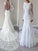 Train Long Trumpet/Mermaid Court Scoop Sleeves Lace Wedding Dresses