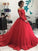 Sleeves Long Ball Off-the-Shoulder Gown Lace Tulle Court Train Dresses