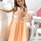 Tea-Length A-Line/Princess Scoop Bowknot Sleeveless Tulle Flower Girl Dresses