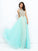 Jewel Sleeveless A-line/Princess Beading Long Chiffon Dresses