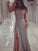 Sleeveless A-Line/Princess Floor-Length V-neck Beading Chiffon Dresses
