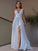 A-Line/Princess V-neck Ruffles Jersey Sleeveless Floor-Length Dresses