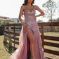 Ruffles V-neck Lace A-Line/Princess Sleeveless Floor-Length Dresses