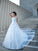 Long Applique Gown Ball Spaghetti Straps Sleeveless Satin Wedding Dresses