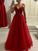 A-Line/Princess Straps Sleeveless Floor-Length Spaghetti Applique Tulle Dresses