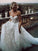 Applique Sleeveless Sweetheart A-Line/Princess Court Tulle Train Wedding Dresses