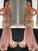 Sleeveless V-neck A-Line/Princess Tulle Paillette Sweep/Brush Train Dresses