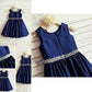 Scoop Sleeveless Rhinestone A-line/Princess Taffeta Tea-Length Flower Girl Dresses