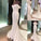 Short Sleeves Court Sheath/Column Off-the-Shoulder Train Spandex Wedding Dresses