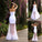 Trumpet/Mermaid Long Sweetheart Applique Sleeveless Tulle Wedding Dresses
