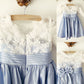 Knee-Length Sleeves Taffeta Lace Scoop A-Line/Princess 3/4 Flower Girl Dresses