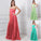 Sleeveless Strapless Long A-Line/Princess Ruffles Chiffon Bridesmaid Dresses
