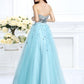 Paillette Beading Gown Ball Sweetheart Sleeveless Long Satin Quinceanera Dresses