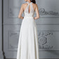 Scoop Floor-Length Sleeveless A-Line/Princess Chiffon Wedding Dresses