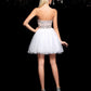Sleeveless Beading A-Line/Princess Sweetheart Short Net Cocktail Dresses