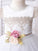 Short Gown Lace Ball Scoop Ankle-Length Flower Sleeves Hand-Made Flower Girl Dresses