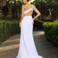Beading One-Shoulder Long Sleeveless A-Line/Princess Chiffon Wedding Dresses