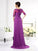 Scoop 1/2 of Long Sleeves Applique Chiffon Sheath/Column Mother the Bride Dresses