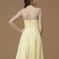 Sleeveless Halter Short/Mini A-Line/Princess Ruffles Chiffon Bridesmaid Dresses