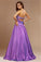 Strapless Beading A-Line/Princess Sleeveless Long Taffeta Dresses