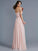 Pleats Sweetheart Sleeveless A-Line/Princess Long Chiffon Dresses