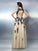 Elastic A-Line/Princess Straps Sleeveless Long Applique Woven Satin Dresses