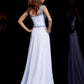 Sleeves Short Scoop A-Line/Princess Beading Long Chiffon Dresses