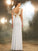Sheath/Column V-neck Sleeveless Beading Floor-Length Spandex Dresses