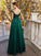 Sleeveless Off-the-Shoulder A-Line/Princess Sequin Satin Floor-Length Dresses