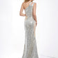 Trumpet/Mermaid Sleeveless Lace One-Shoulder Long Lace Dresses