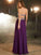 A-Line/Princess Sleeveless Crystal Sweetheart Floor-Length Chiffon Dresses