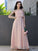 Ruffles Chiffon Sleeveless A-Line/Princess Spaghetti Floor-Length Straps Junior/Girls Bridesmaid Dresses